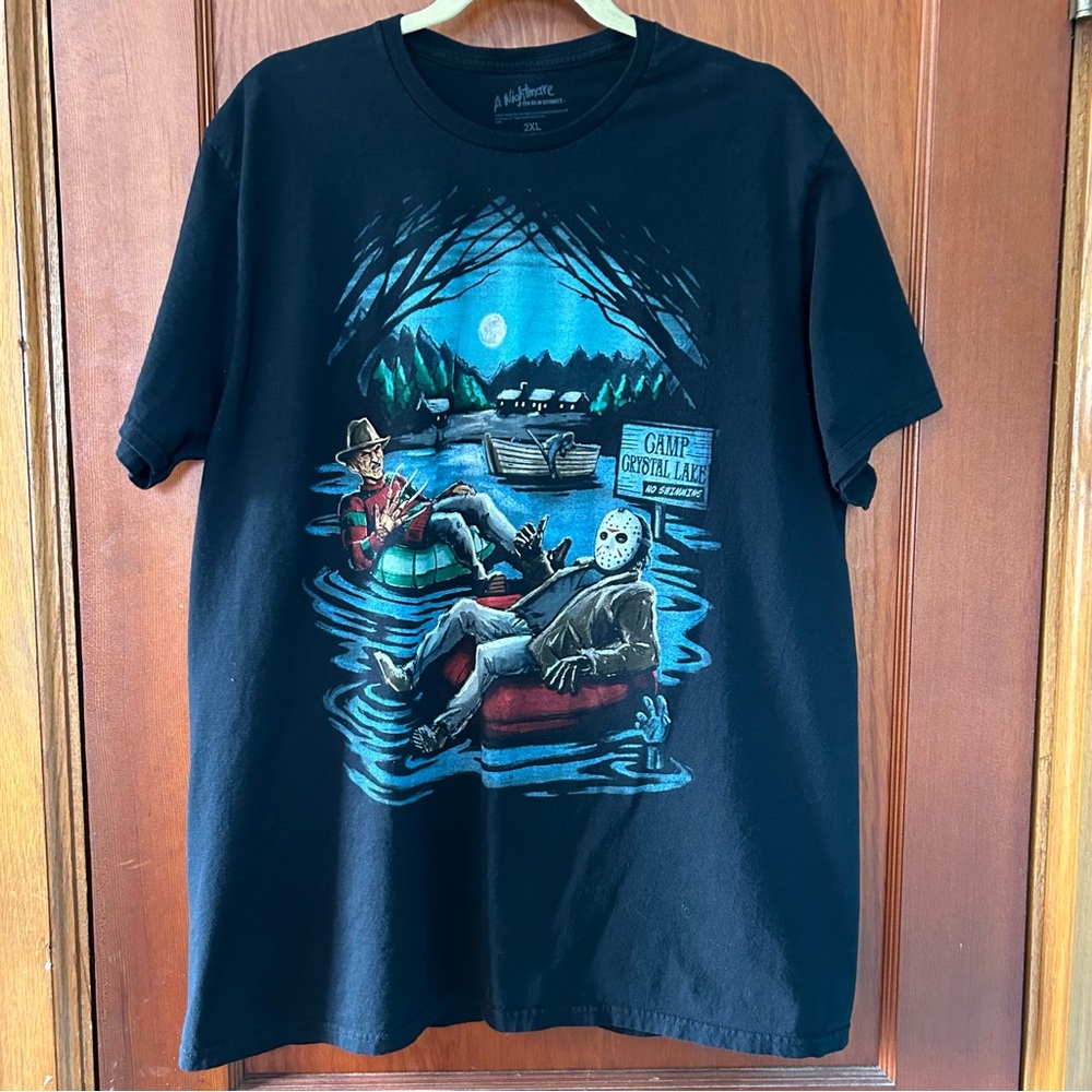Freddy & Jason Camp Crystal Lake T-Shirt Size 2XL